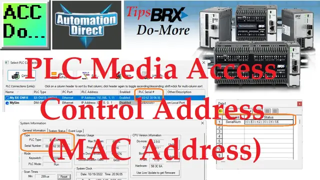 'Video thumbnail for BRX Do-More PLC Media Access Control Address (MAC Address)'