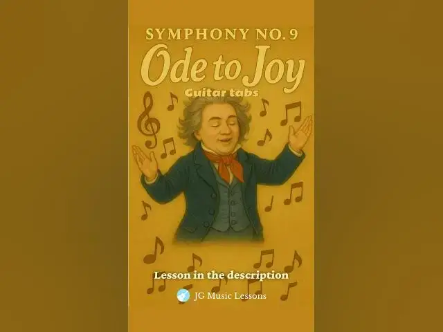 'Video thumbnail for Ode to Joy guitar tabs and chords 🎸   #guitarlesson #guitartutorial #classicalmusic'