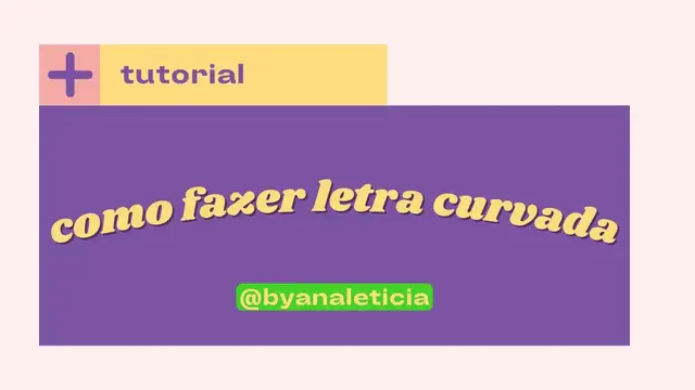 'Video thumbnail for como fazer letra curvada + bônus *canva*'