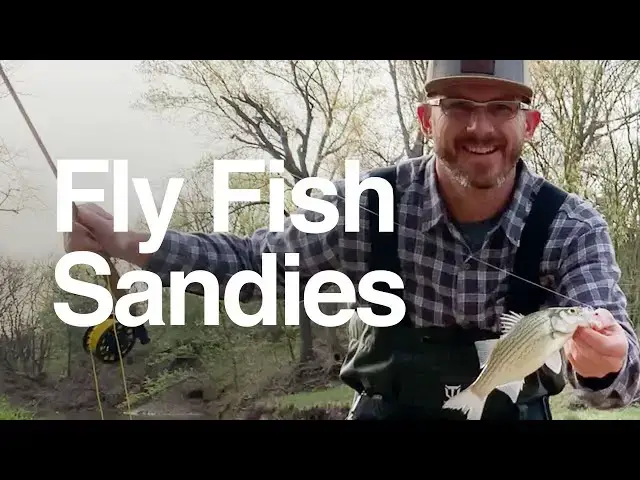 'Video thumbnail for Fly Fishing The Sand Bass Run'