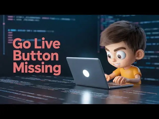 'Video thumbnail for How To Solve & Fix Go Live Button Got Removed From VS Code Status Bar Tutorial'