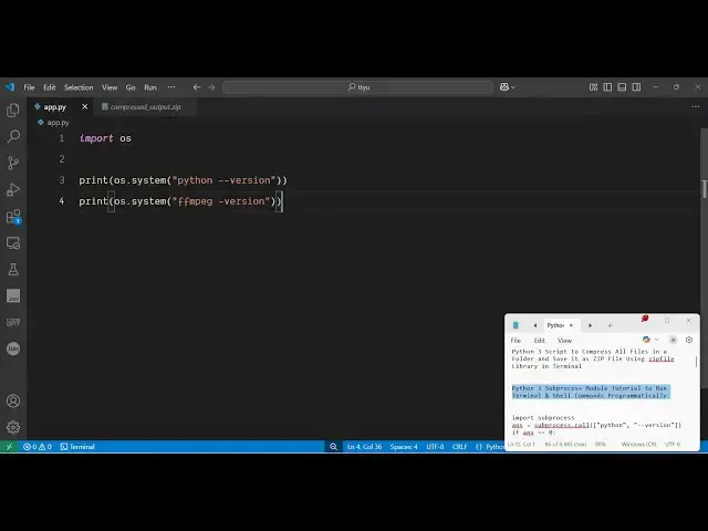 'Video thumbnail for Python 3 Subprocess Module Tutorial to Run Terminal & Shell Commands Programmatically'
