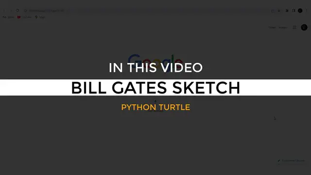 'Video thumbnail for I Never Thought of Drawing Bill Gates in Python'