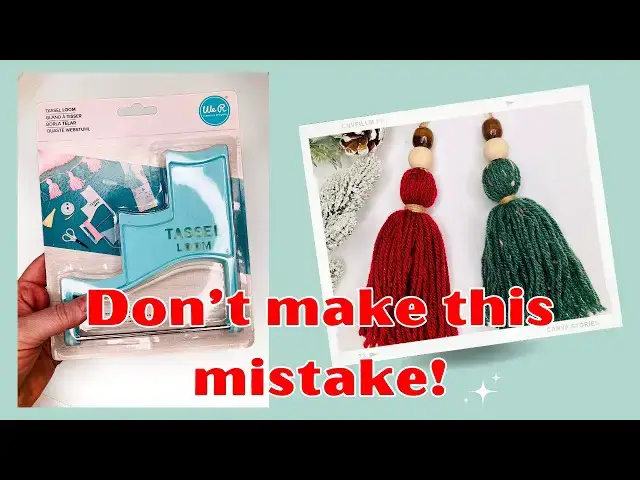 'Video thumbnail for The Truth About We R Memory Keepers Tassel Loom'