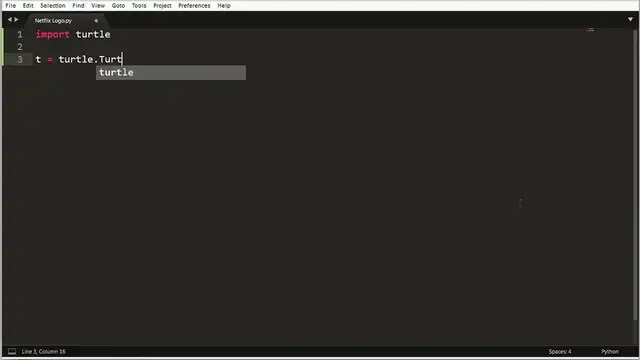 'Video thumbnail for Netflix Logo in Python Turtle !'