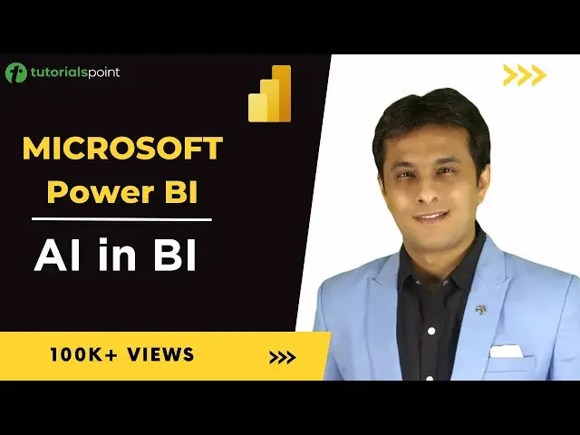 'Video thumbnail for Microsoft Power BI | Artificial Intelligence in Business Intelligence | Tutorialspoint'