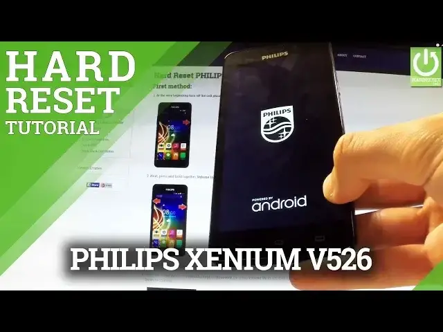 'Video thumbnail for PHILIPS Xenium V526 Hard Reset - Format PHILIPS'