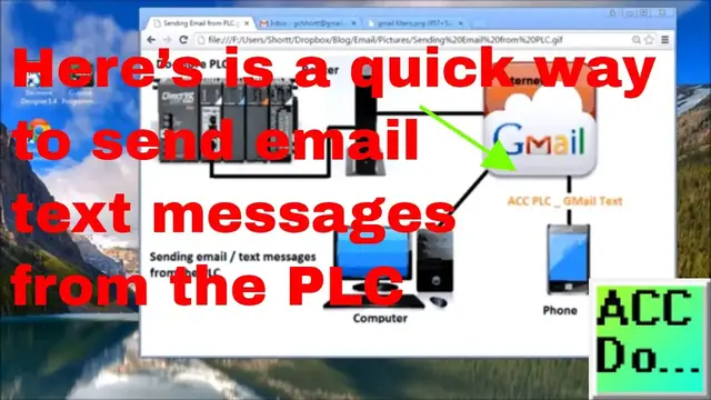 'Video thumbnail for Here’s is a quick way to send email text messages from the PLC'
