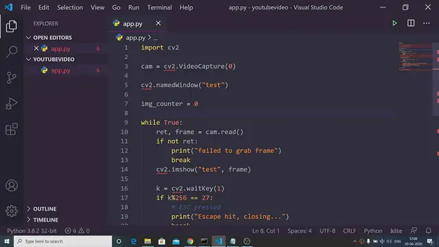 'Video thumbnail for Python OpenCV Tutorial To Capture Images From Webcam Full Project For Beginners'