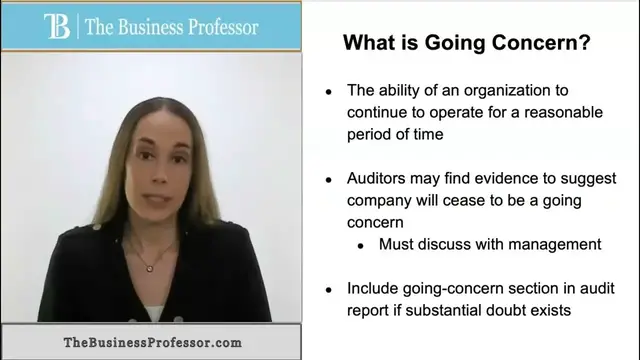 'Video thumbnail for Auditing - What is Going Concern?'