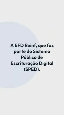 'Video thumbnail for EFD Reinf 4 Informacoes Que Precisam Conter Na Obrigacao'