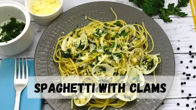'Video thumbnail for Spaghetti with Clams Recipe | Happy Tummy Recipes'