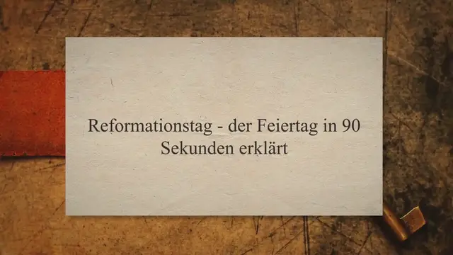 'Video thumbnail for Reformationstag 2023 - Wo ist Feiertag?'