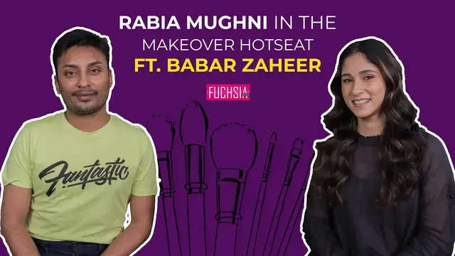 'Video thumbnail for Rabia Mughni In The MakeOver HotSeat Ft. Babar Zaheer | FUCHSIA'