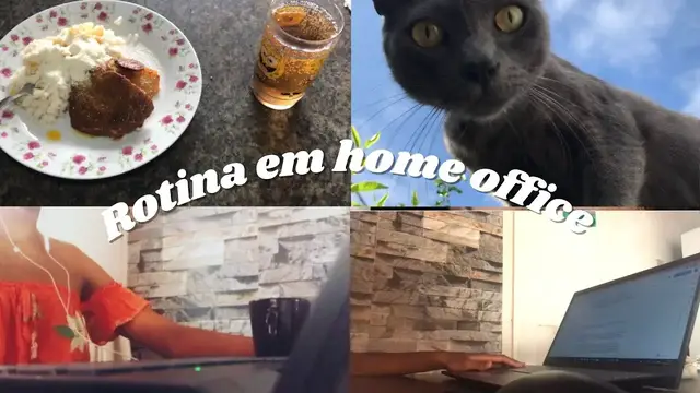 'Video thumbnail for Rotina trabalhando em home office'