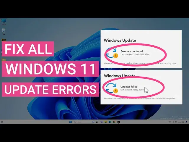'Video thumbnail for How To Fix All Windows 11 Update Errors | Updates Failed Solved'