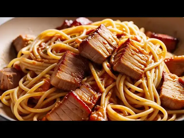 'Video thumbnail for Creamy Pancetta and Peas Pasta: A Quick Italian Delight'