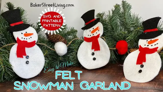 'Video thumbnail for DIY Snowman Garland SD 480p'