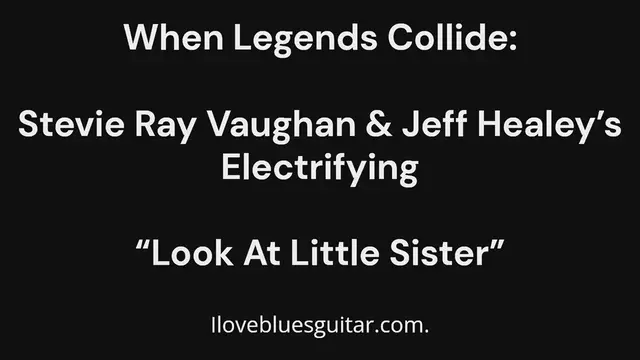 'Video thumbnail for When Legends Collide: Stevie Ray Vaughan & Jeff Healey’s Electrifying “Look At Little Sister”'