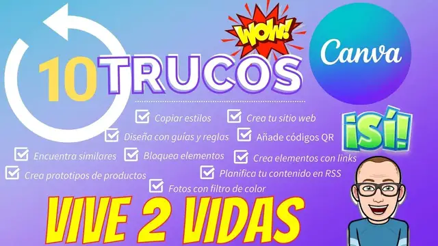 'Video thumbnail for 10 Trucos Canva 🔥 Consejos para DISEÑAR MÁS RÁPIDO 🔥'