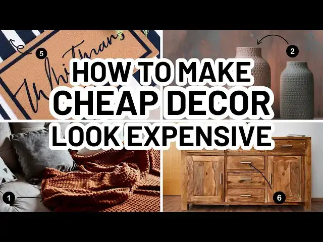 'Video thumbnail for HOW TO MAKE CHEAP DECOR LOOK EXPENSIVE - Home Decorating Ideas'