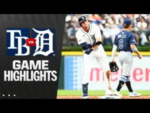 'Video thumbnail for Tampa Bay Rays at Detroit Tigers Full-Game Highlights! | 07/07/2025'