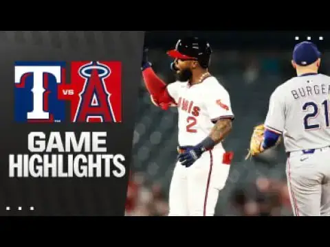 'Video thumbnail for Texas Rangers at Los Angeles Angels Full-Game Highlights! | 07/07/2025'