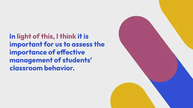 'Video thumbnail for Importance of Classroom Management'