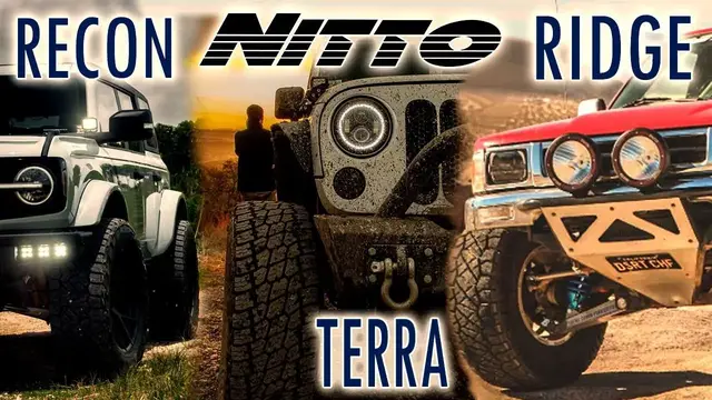 'Video thumbnail for Nitto Ridge Grappler vs Recon Grappler vs Terra vs Trail'