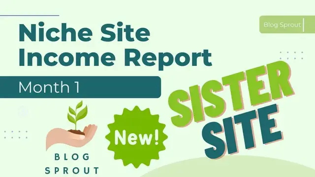 'Video thumbnail for Niche Website Income Report for Blogging -Month 1 (Set Up and Costs) "Sister Site"'