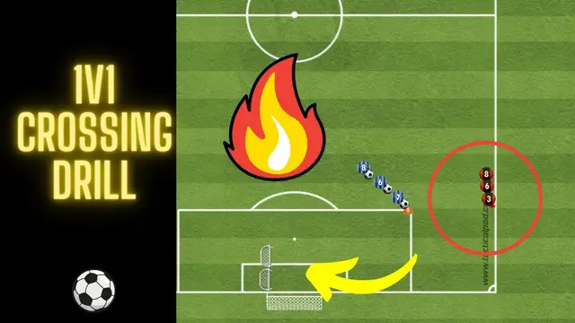 'Video thumbnail for 1v1 Soccer Crossing Drill'