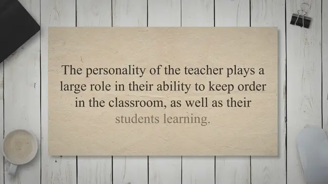 'Video thumbnail for Is The Personality of Teachers Important in Classroom Management?'