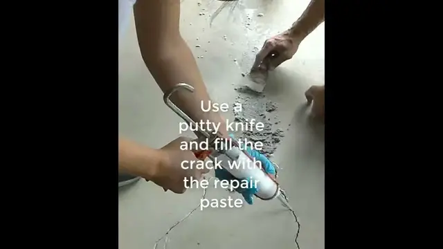 'Video thumbnail for How To Fix A Cracked Concrete Floor #Shorts'
