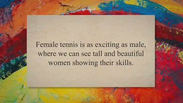 'Video thumbnail for Who are the Tallest Female Tennis Players?'