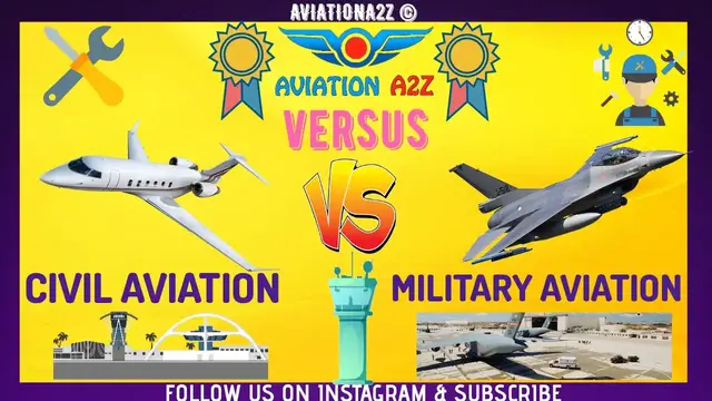 'Video thumbnail for Civil aviation Vs Military Aviation|VERSUS|AVIATIONA2Z ©|'