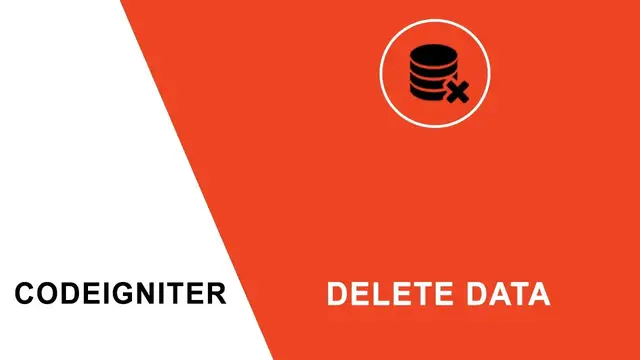 'Video thumbnail for How to delete data from database using CodeIgniter'