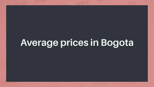 'Video thumbnail for Cost of living / visiting Bogota, Colombia : plan your trip!'