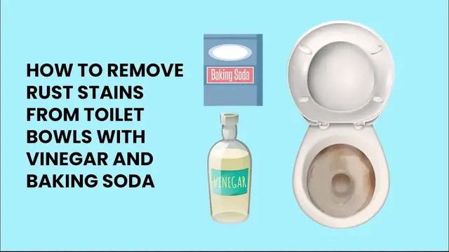 'Video thumbnail for How to remove rust stains from toilet bowls with Vinegar and baking soda'
