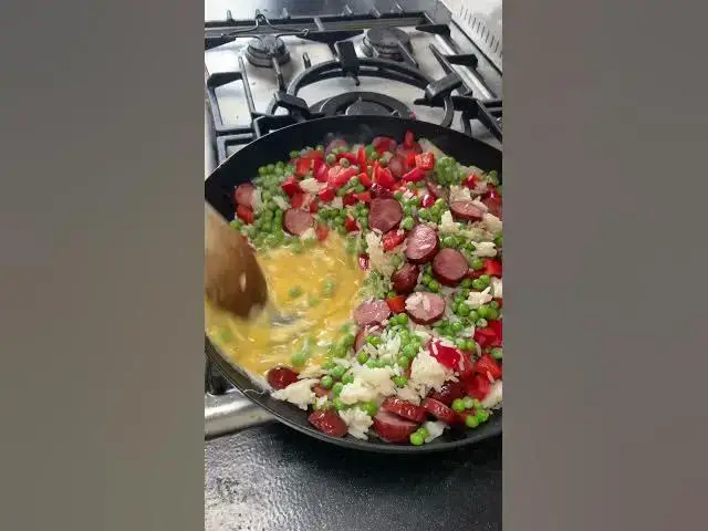 'Video thumbnail for Smoked Sausage Fried Rice - an incredibly easy and delicious weeknight dinner recipe #quickdinner'