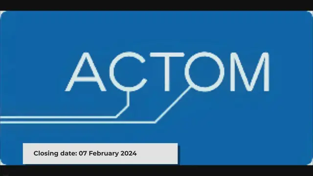 'Video thumbnail for ACTOM:engineering Apprenticeship Intake 2024/2025'