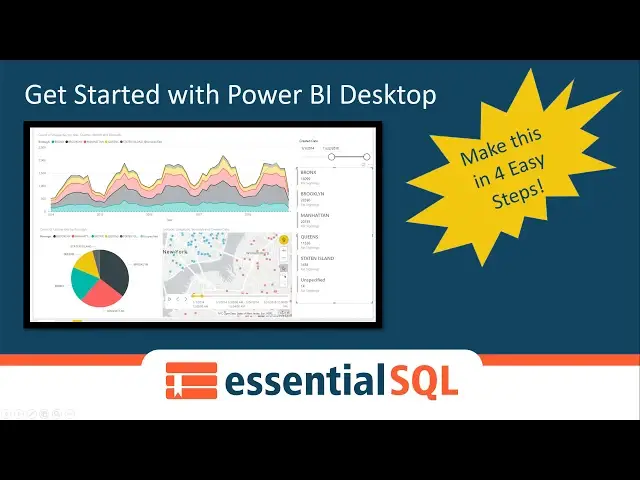 'Video thumbnail for Get Started with Power BI Desktop in 4 Easy Steps | Essential SQL'