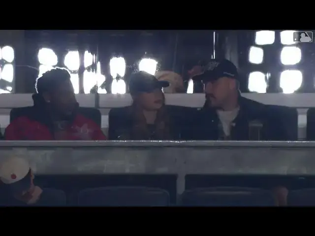 'Video thumbnail for Taylor Swift and Travis Kelce Attend Yankees vs. Guardians Game! | 2024 ALCS Game 1 | 10/14/2024'