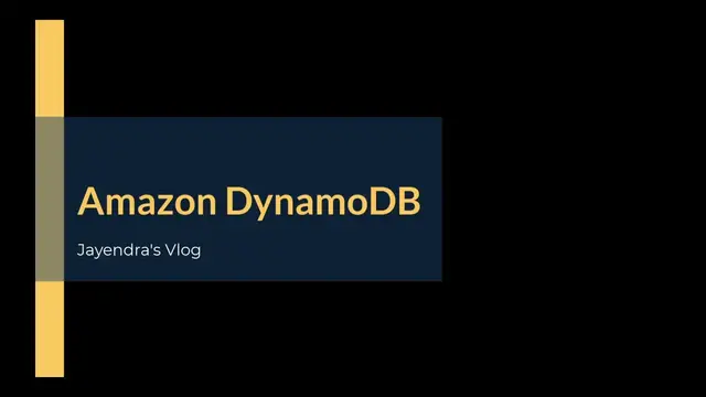 'Video thumbnail for Amazon DynamoDB'