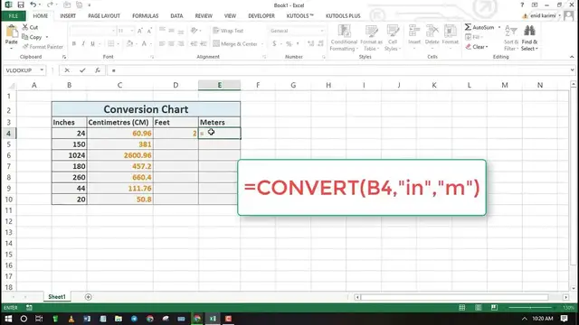 'Video thumbnail for How to convert inches to CM in Microsoft Excel'
