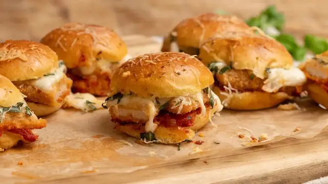 'Video thumbnail for Turn Classic Chicken Parmesan Into Saucy Sliders With This Recipe'