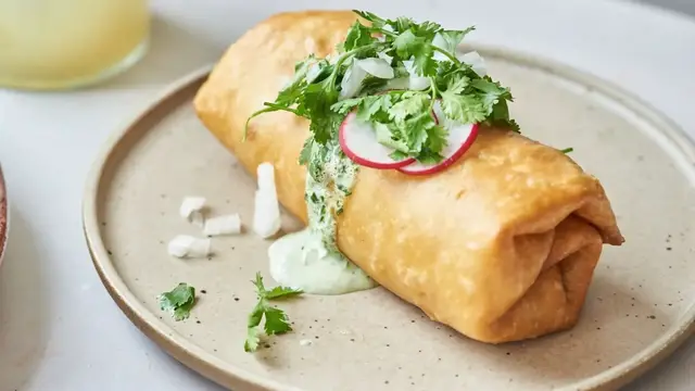 'Video thumbnail for Shaved Steak Chimichanga Recipe'