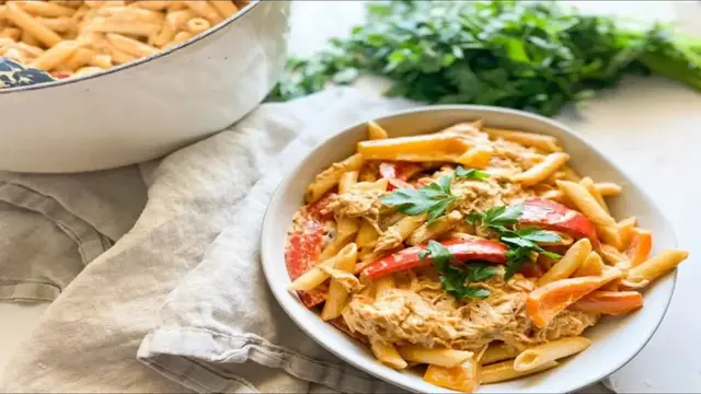 'Video thumbnail for Creamy Jerk Rasta Pasta Recipe That Goes Well With Grilled Veggies'