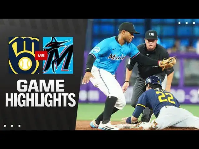 'Video thumbnail for Milwaukee Brewers at Miami Marlins Full-Game Highlights! | 07/06/2025'