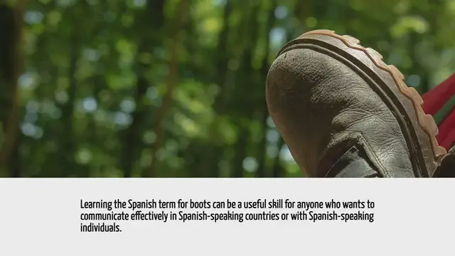 'Video thumbnail for How To Say Boots In Spanish'