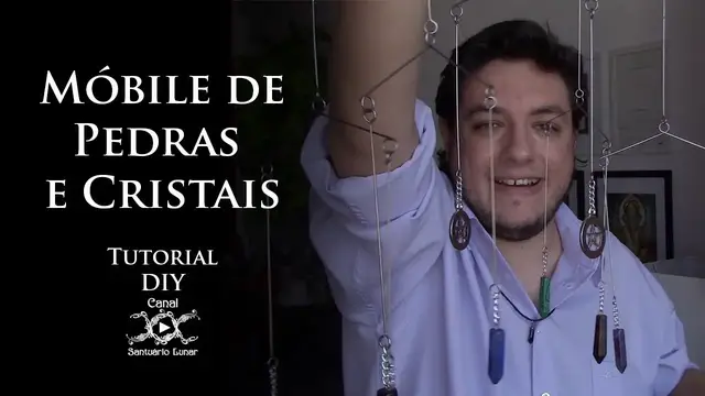 'Video thumbnail for Tutorial DIY - Artesanato Pagão - Móbile de Pedras e Cristais'